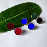 Glass Circle Studs