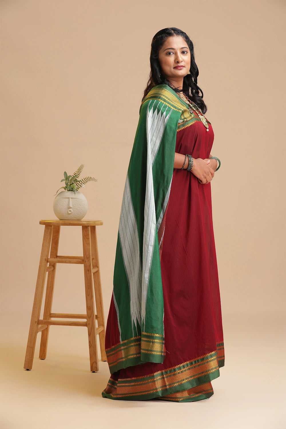 Regal Maroon- Ilkal Saree