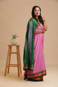 Blush Elegance Ilkal Saree