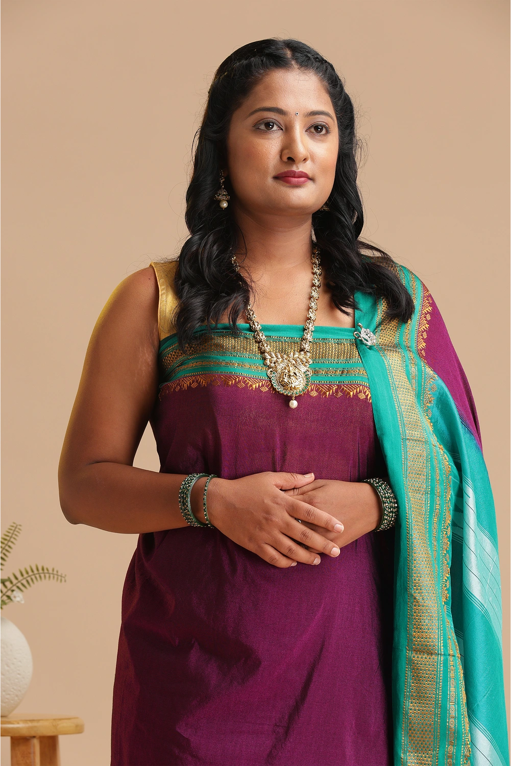 Royal Plum Ilkal Saree