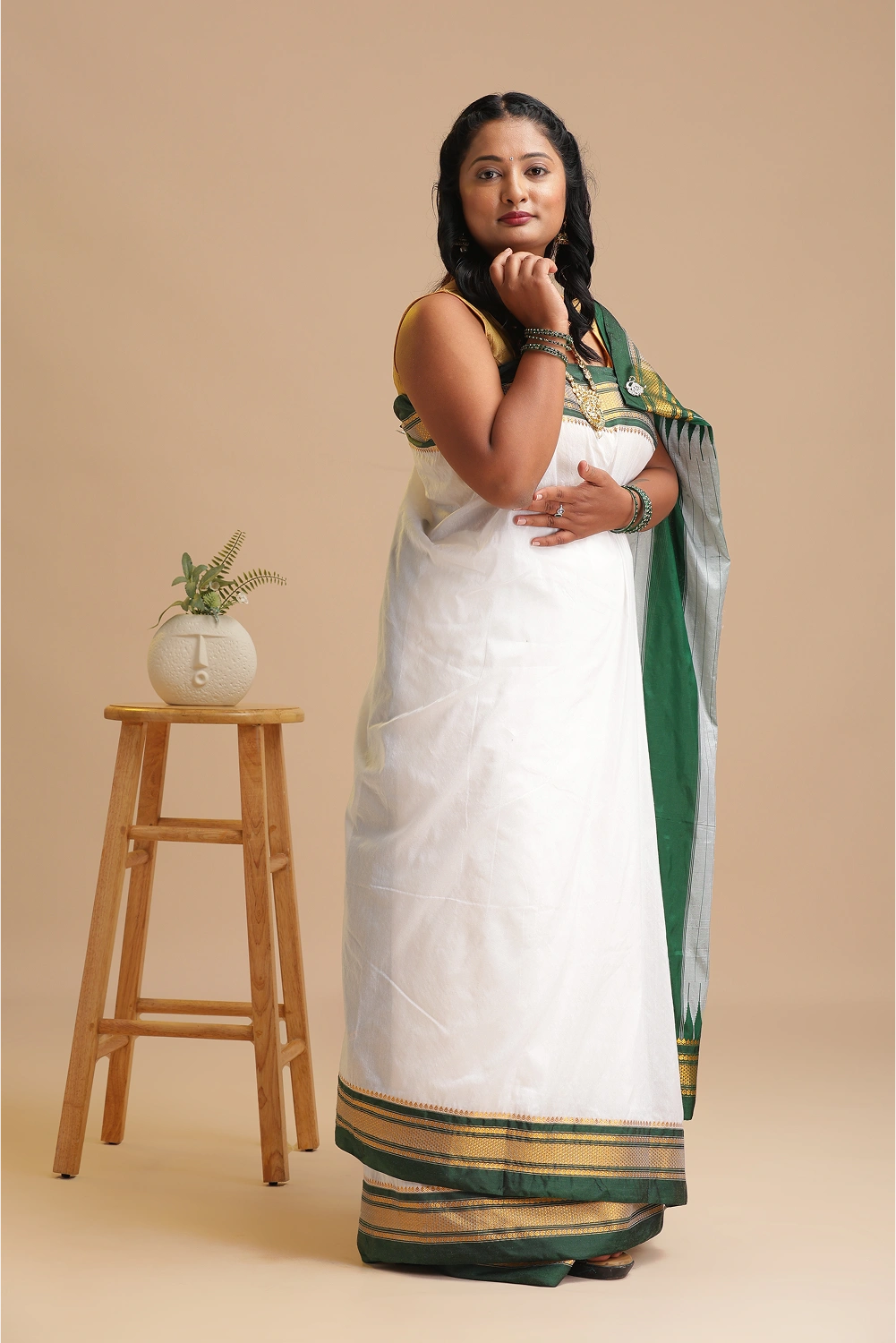 Pearl Radiance Ilkal Saree
