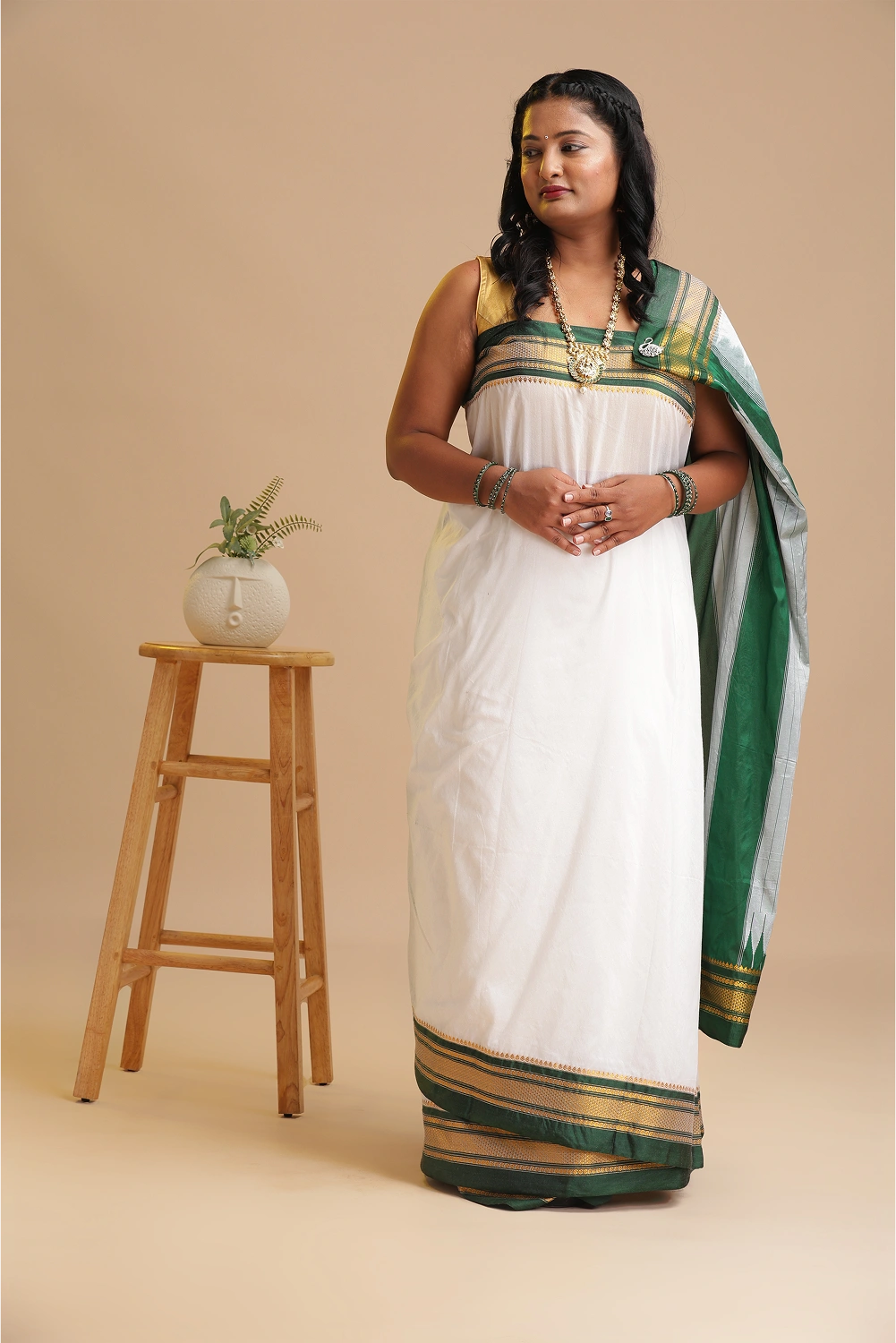 Pearl Radiance Ilkal Saree