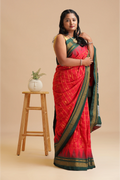 Scarlet Elegance- Ilkal Saree