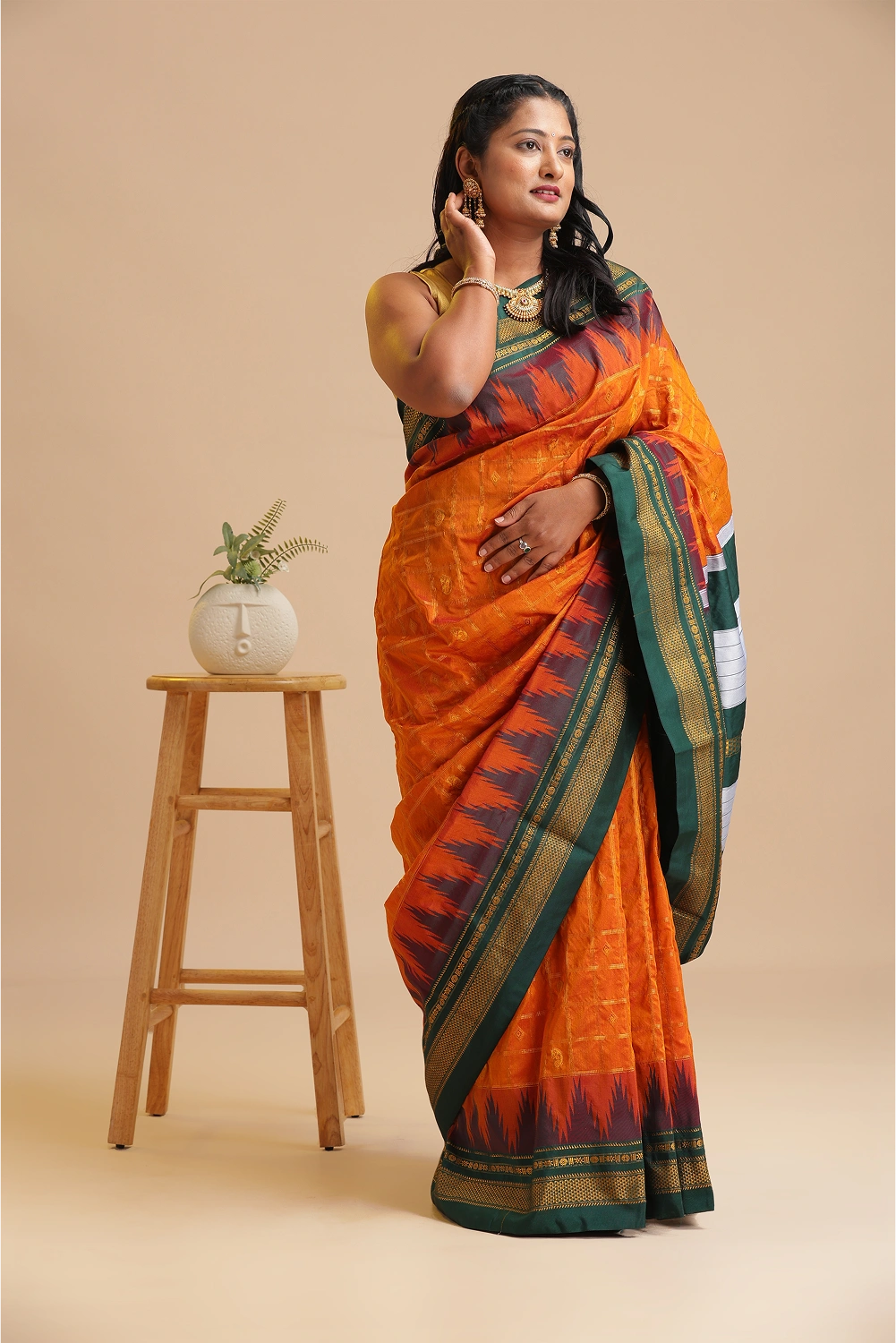 Sunset Glory- Ilkal Saree