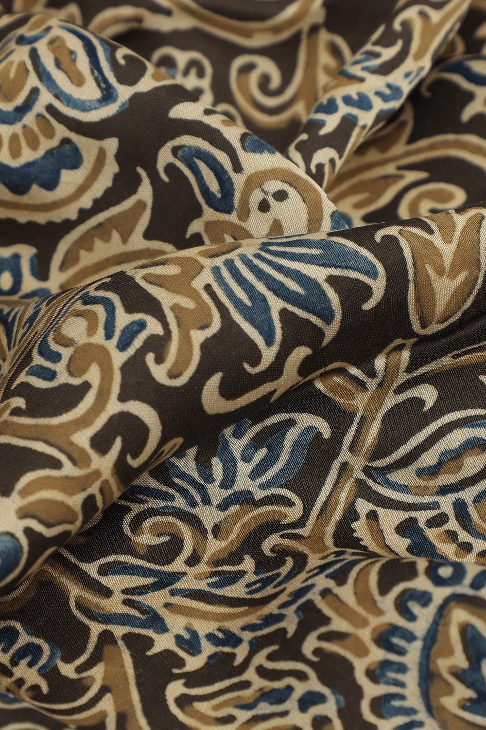 Timeless in Indigo Blue – Ajrakh × Bandhani in Modal Silk Saree