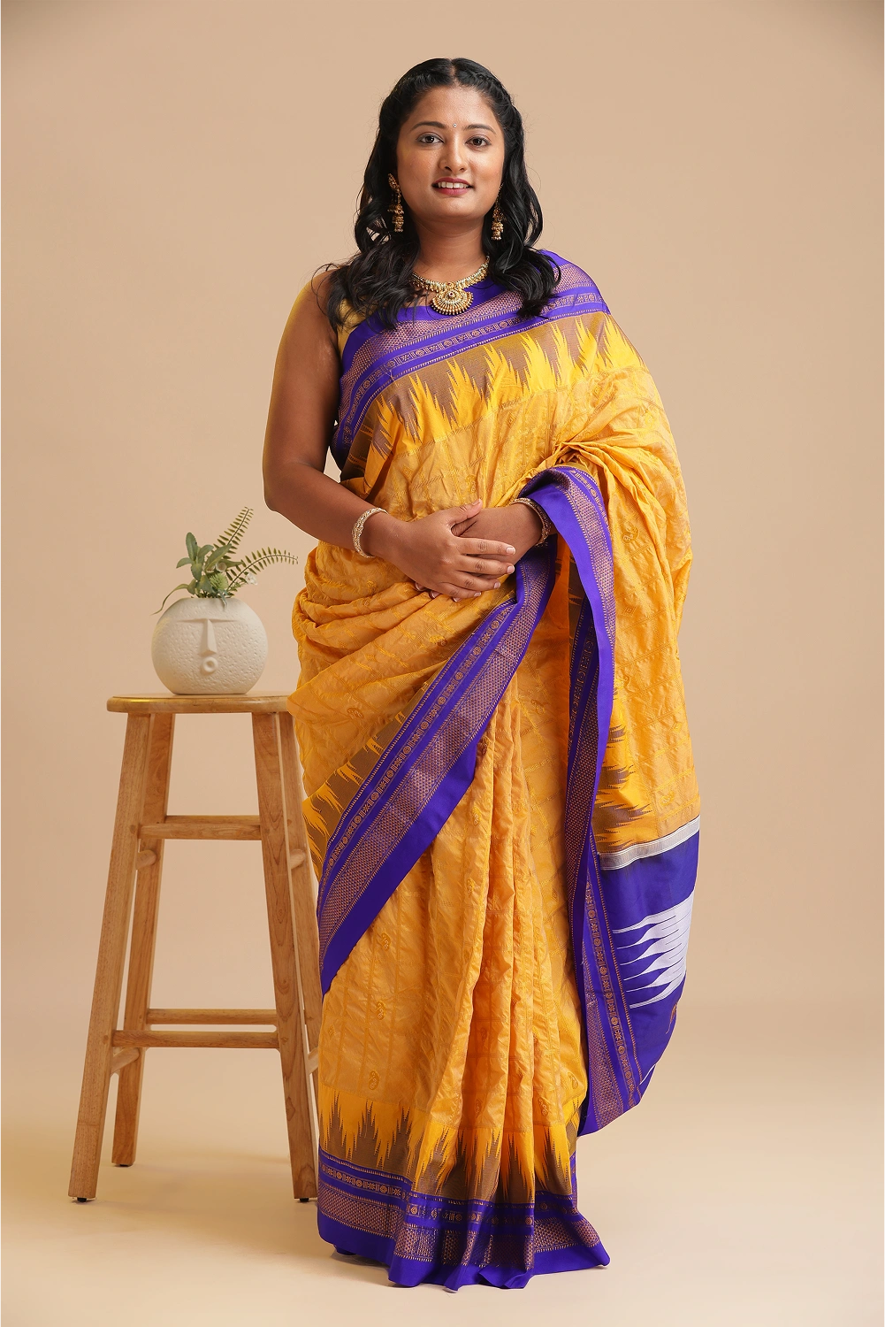 Sunlit Royalty- Ilkal Saree