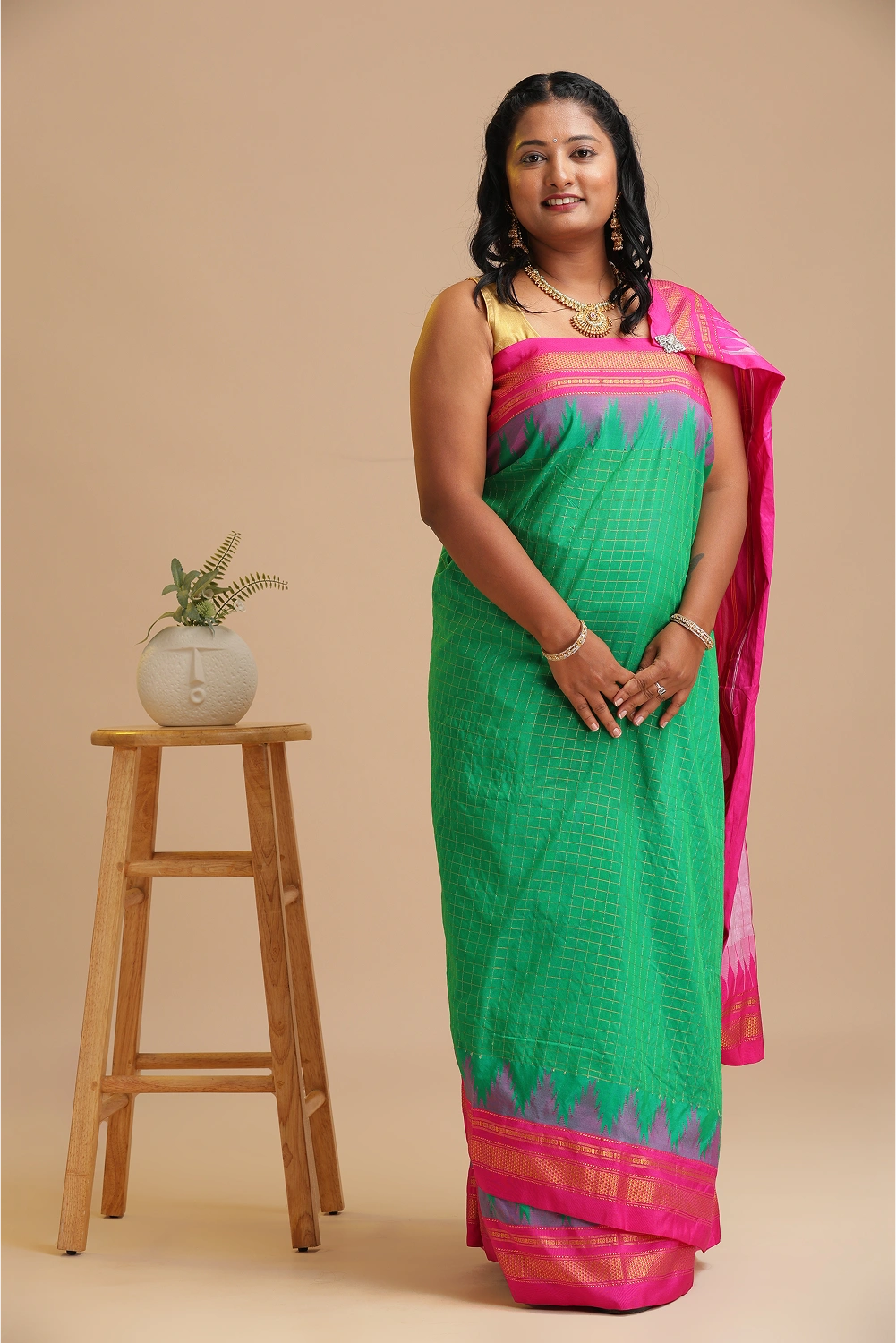 Festive Emerald- Ilkal Saree