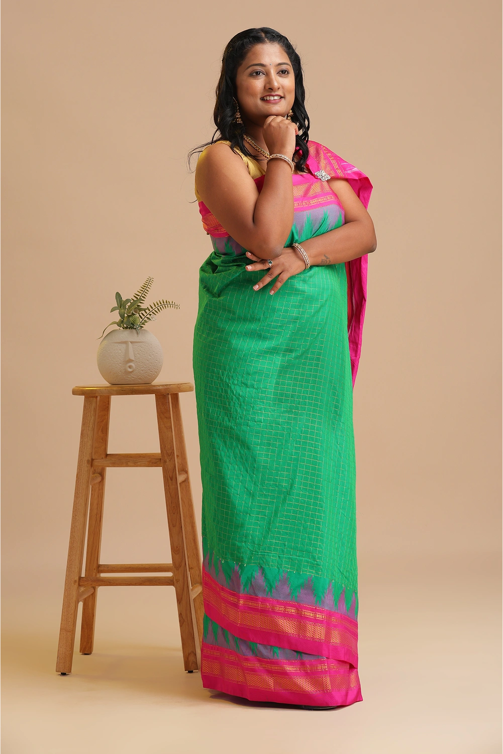 Festive Emerald- Ilkal Saree