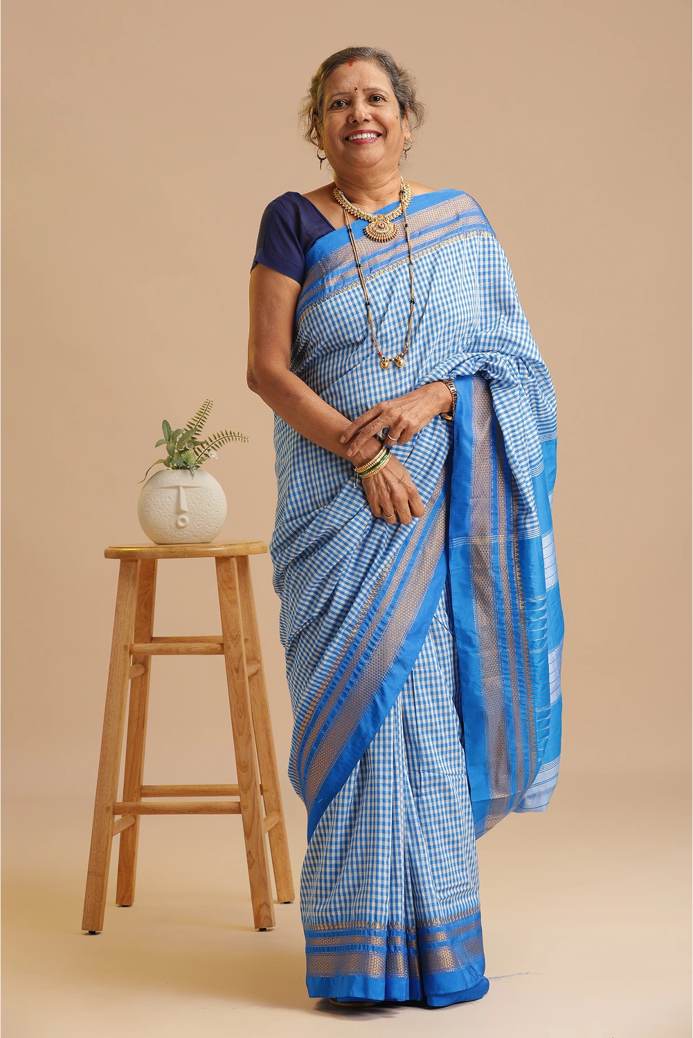 Serene Sky Blue- Ilkal Saree