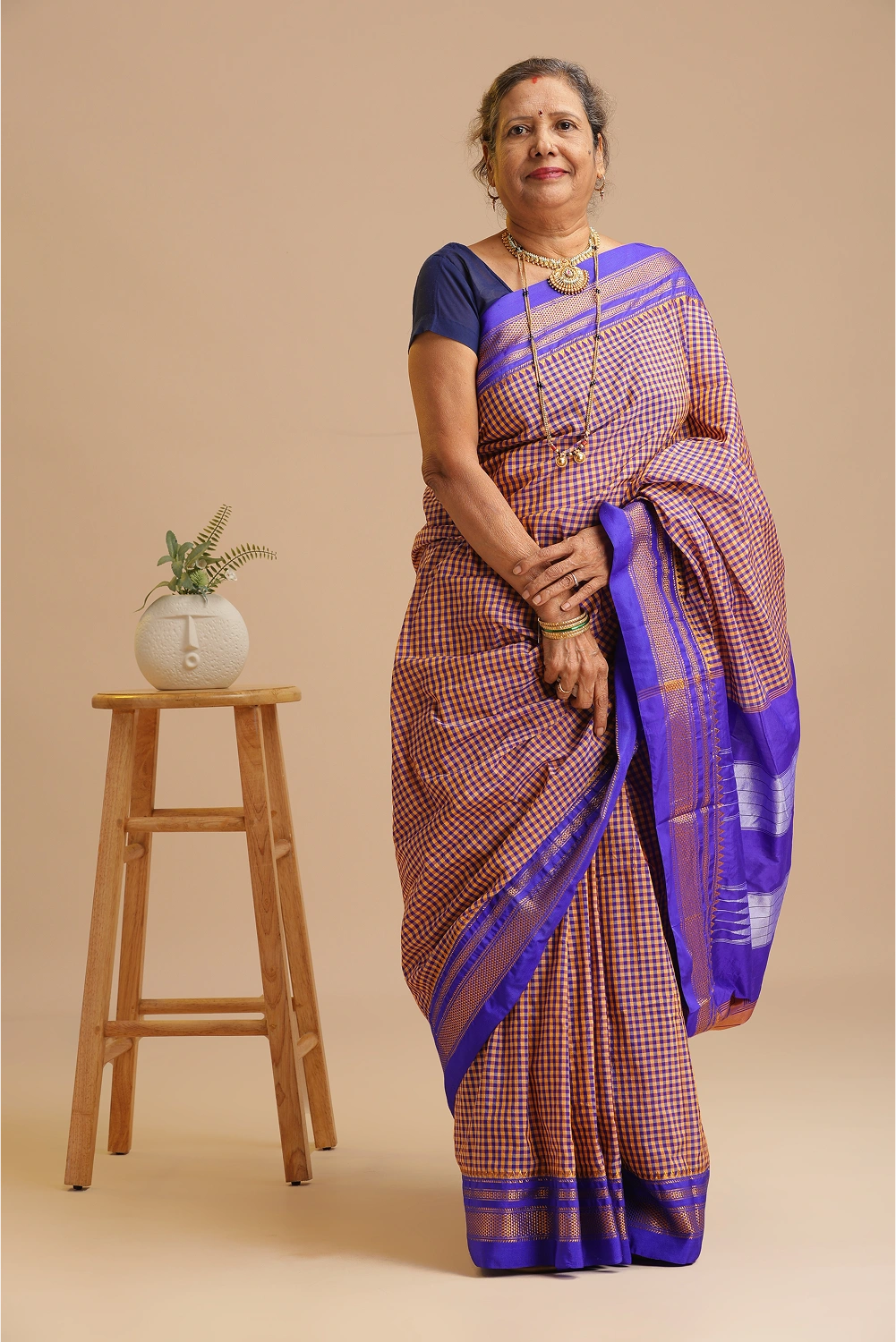 Royal Indigo- Ilkal Saree