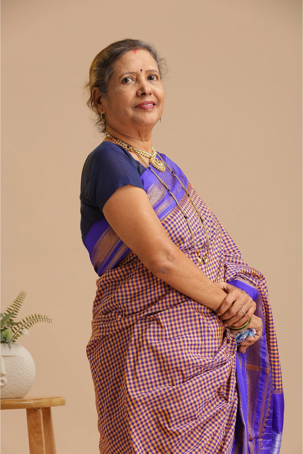 Royal Indigo- Ilkal Saree