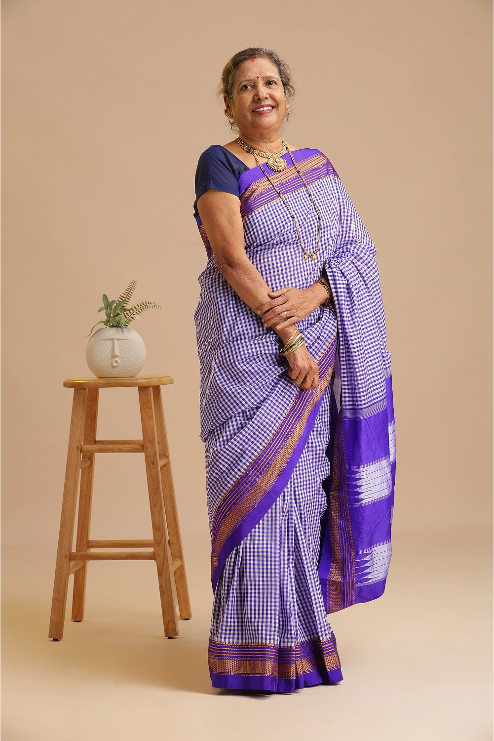 Violet Elegance- Ilkal Saree
