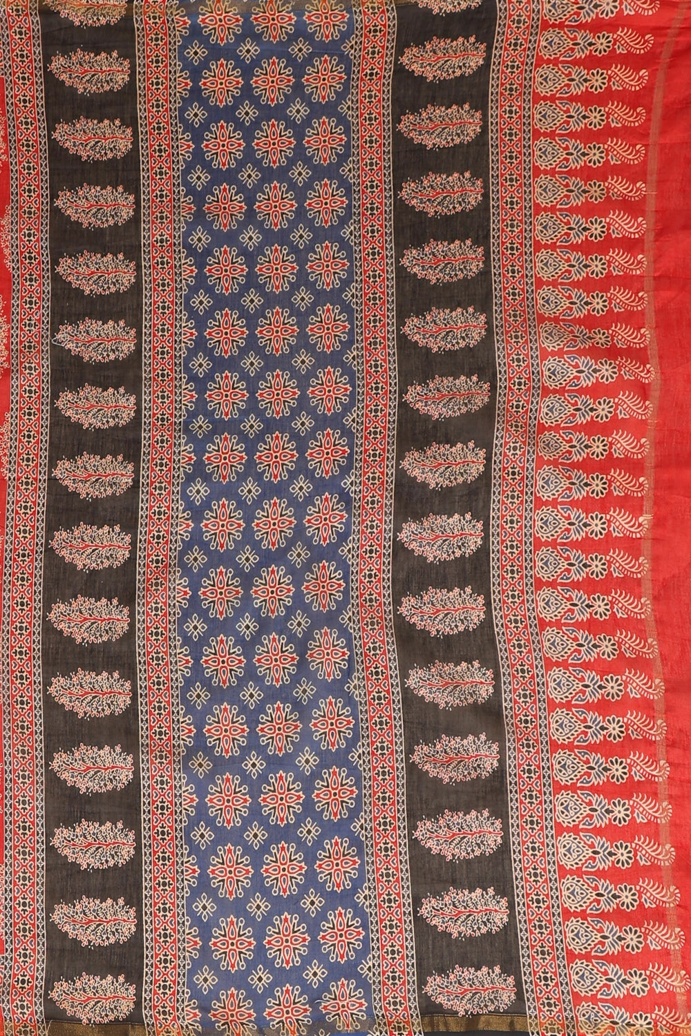 Crimson Heritage - Chanderi Cotton Silk Saree