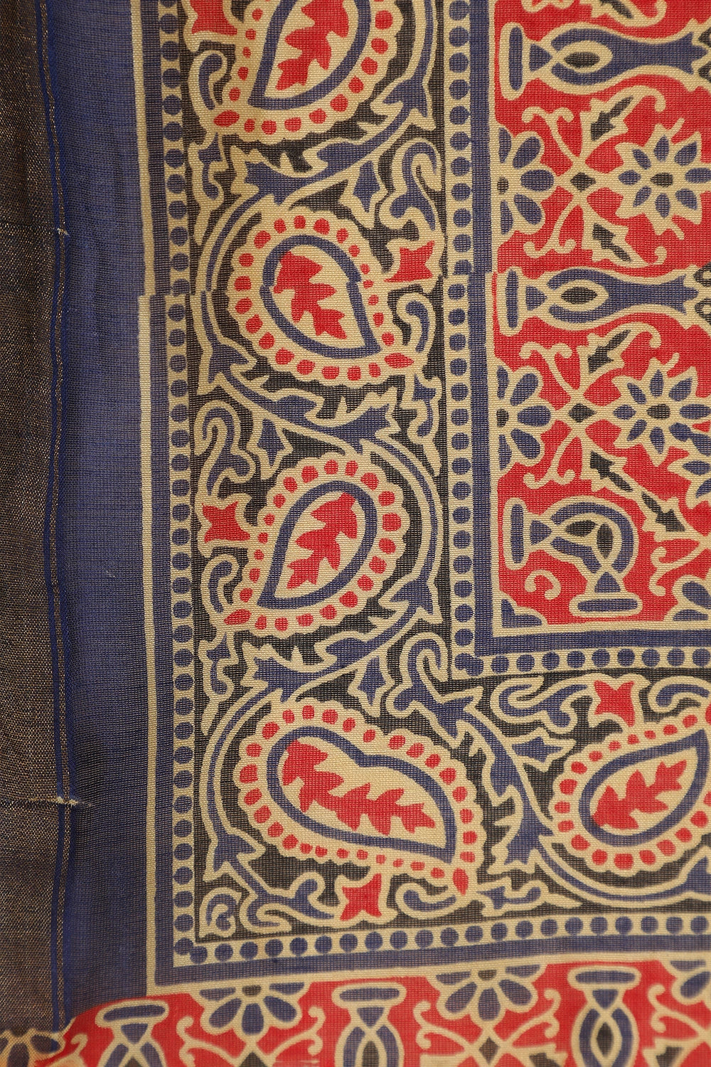 Bleamy Blue - Chanderi Cotton Silk Saree