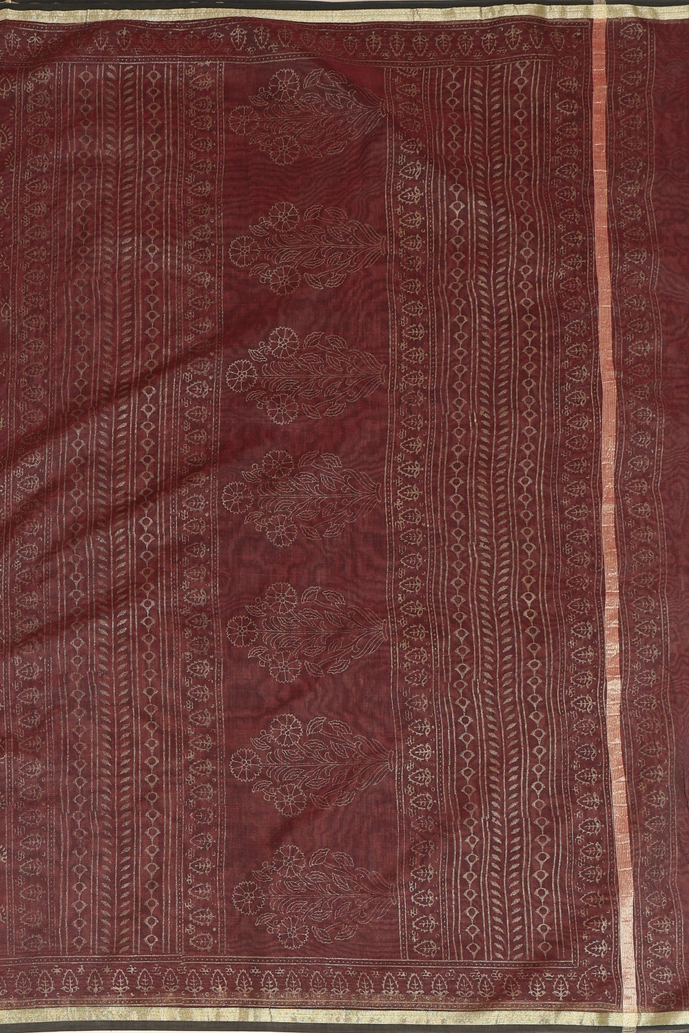Mysterious Night - Chanderi Cotton Silk Saree