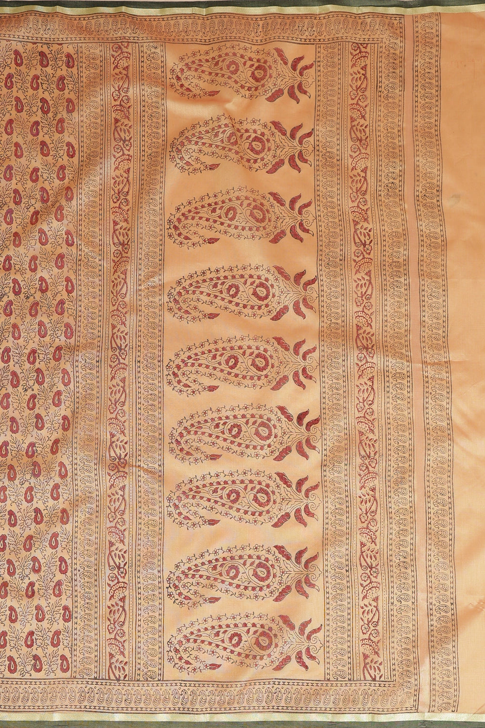 Peachy Pearl - Chanderi Cotton Silk Saree