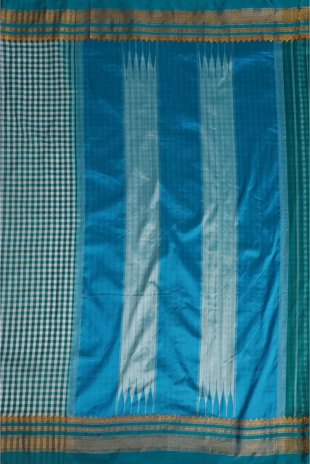 Tranquil Teal- Ilkal Saree