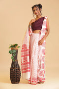 Ivory Grove - Chanderi Cotton Silk Saree