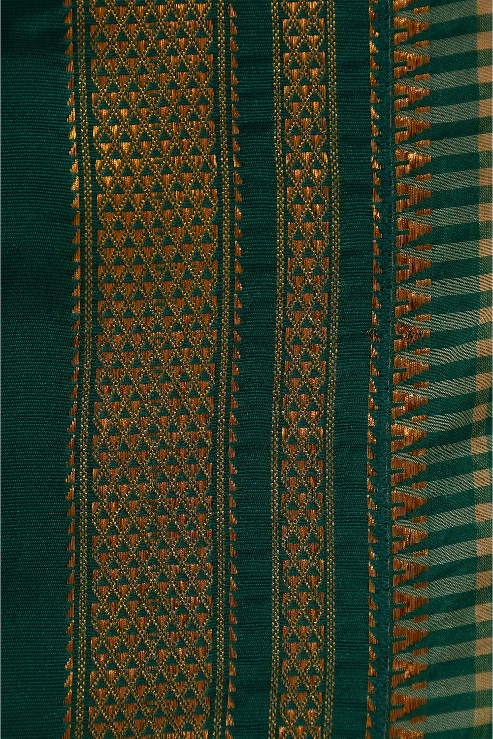 Teal Checkered- Ilkal Saree