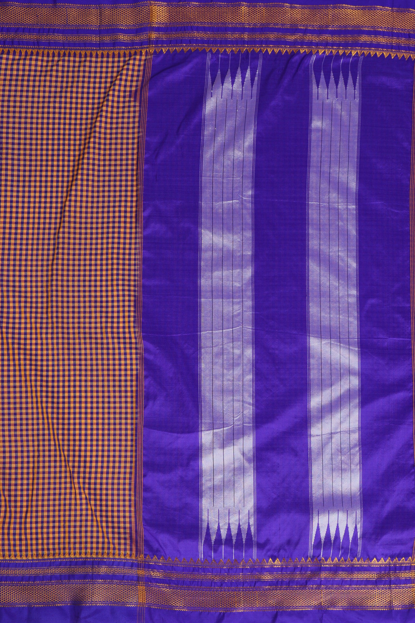 Royal Indigo- Ilkal Saree