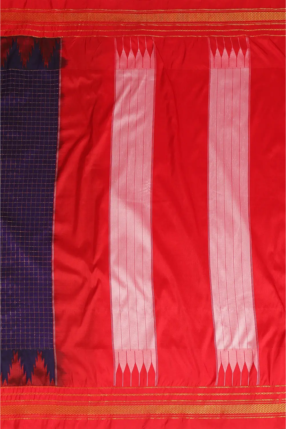 Twilight Flame- Ilkal Saree