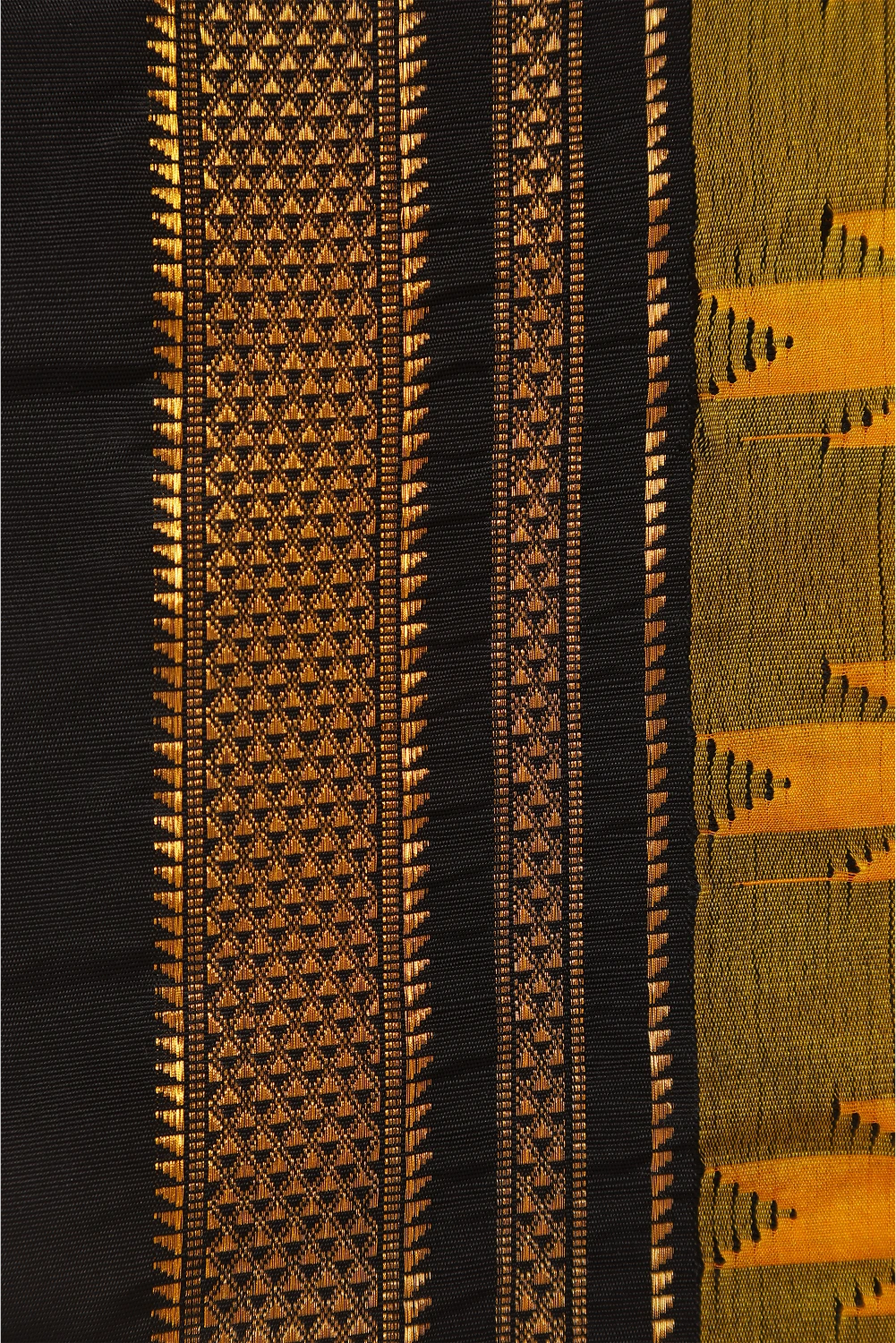 Golden Ember- Ilkal Saree