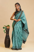 Gracy Green - Chanderi Cotton Silk Saree