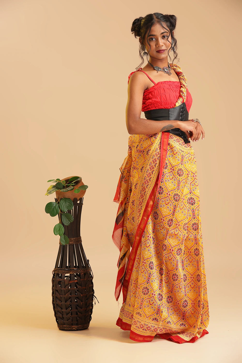 Mandala Mystery - Chanderi Cotton SIlk Saree