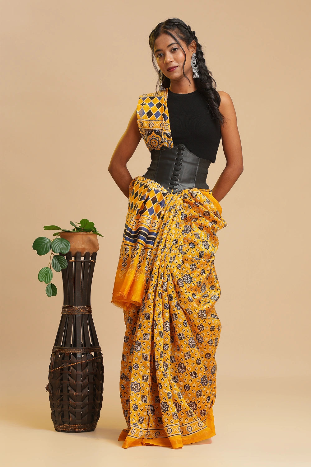 Vibrant Phase - Chanderi Cotton Silk Saree