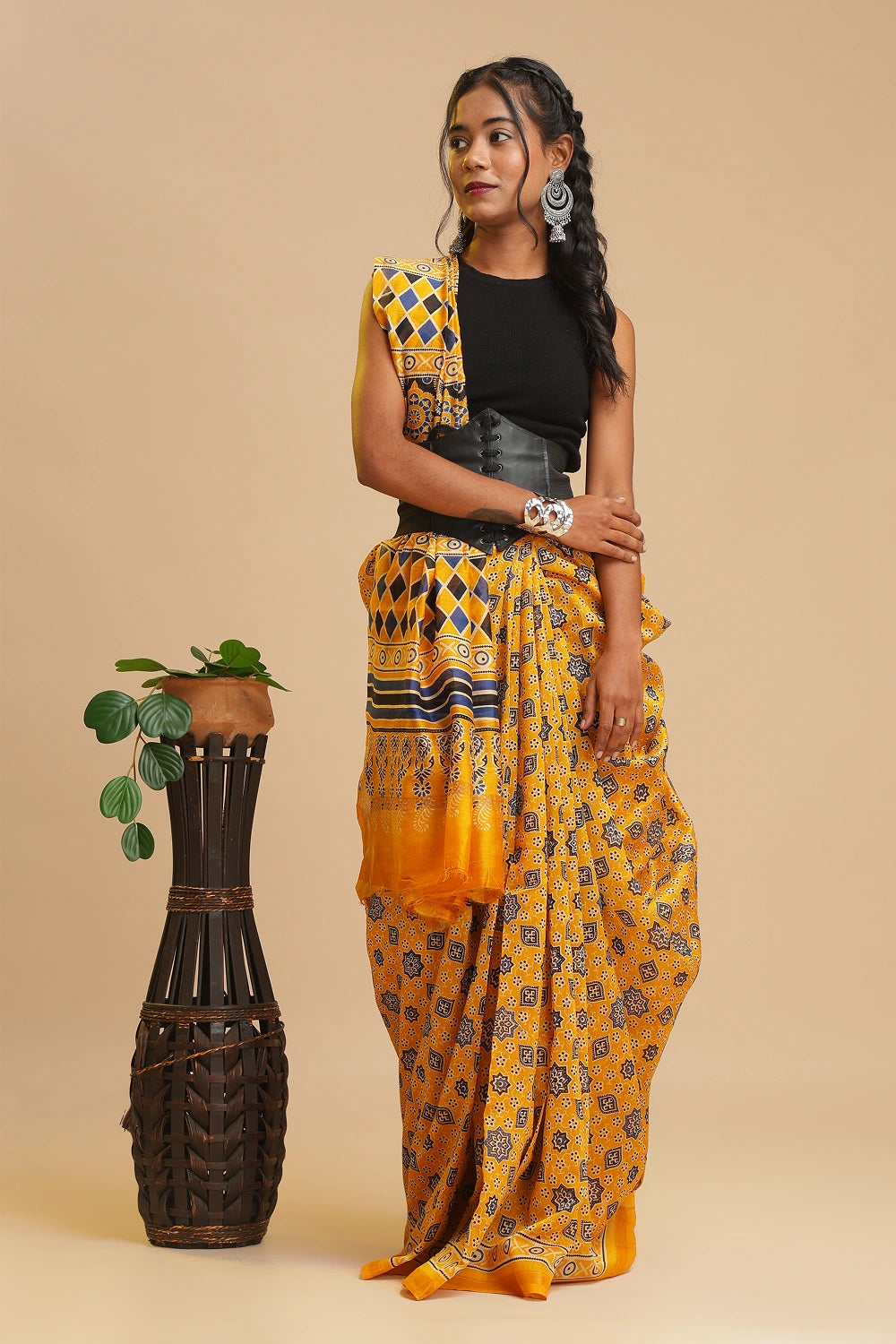 Vibrant Phase - Chanderi Cotton Silk Saree
