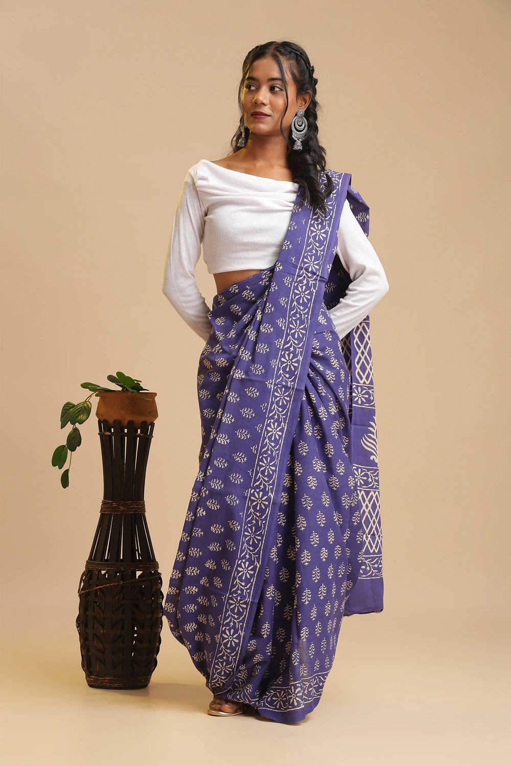Meticulous Aura - Chanderi Cotton Saree