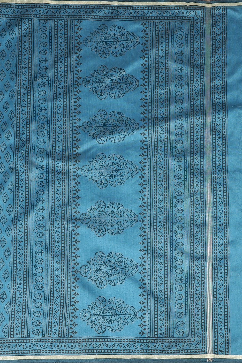 Shiny Pearl - Chanderi Cotton Silk Saree