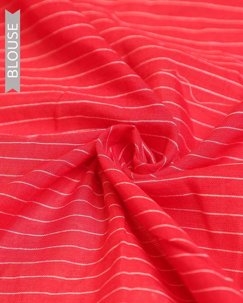 Crimson Bloom Kunbi Saree | Authentic Goan Handloom - Seere