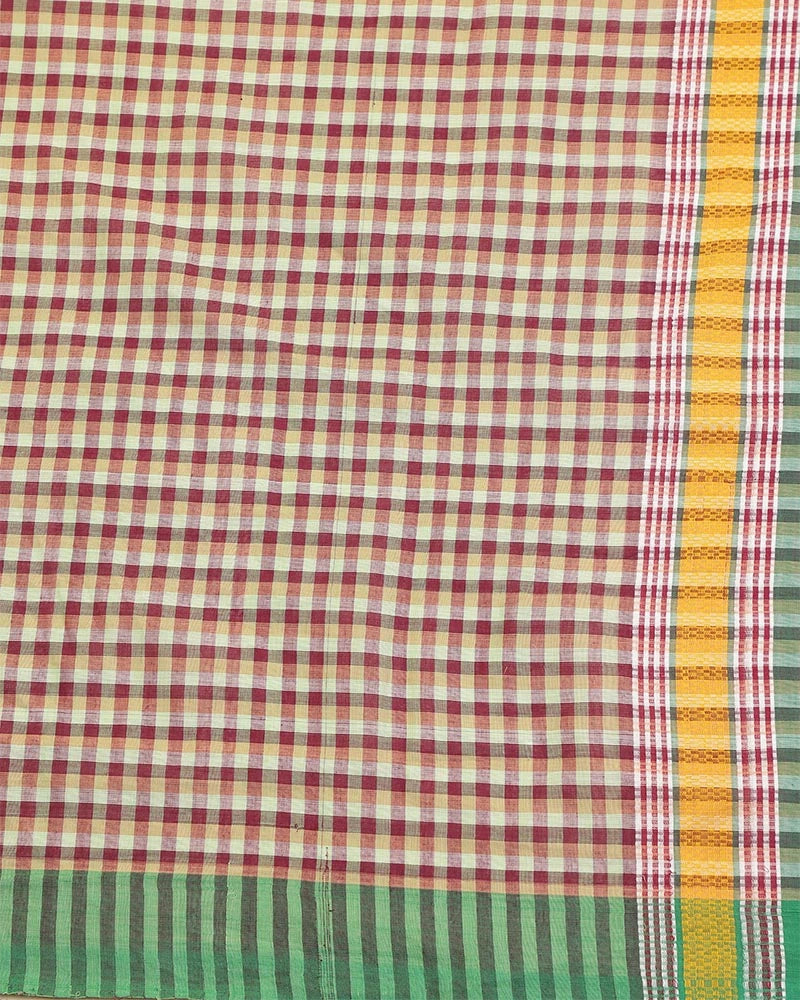 Sage Green & Maroon Checks