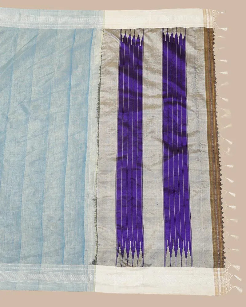 Sky Blue Serenity Ilkal Saree