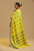 Sunny Amaltas - Yellow & Grey Gollabhama Cotton Saree