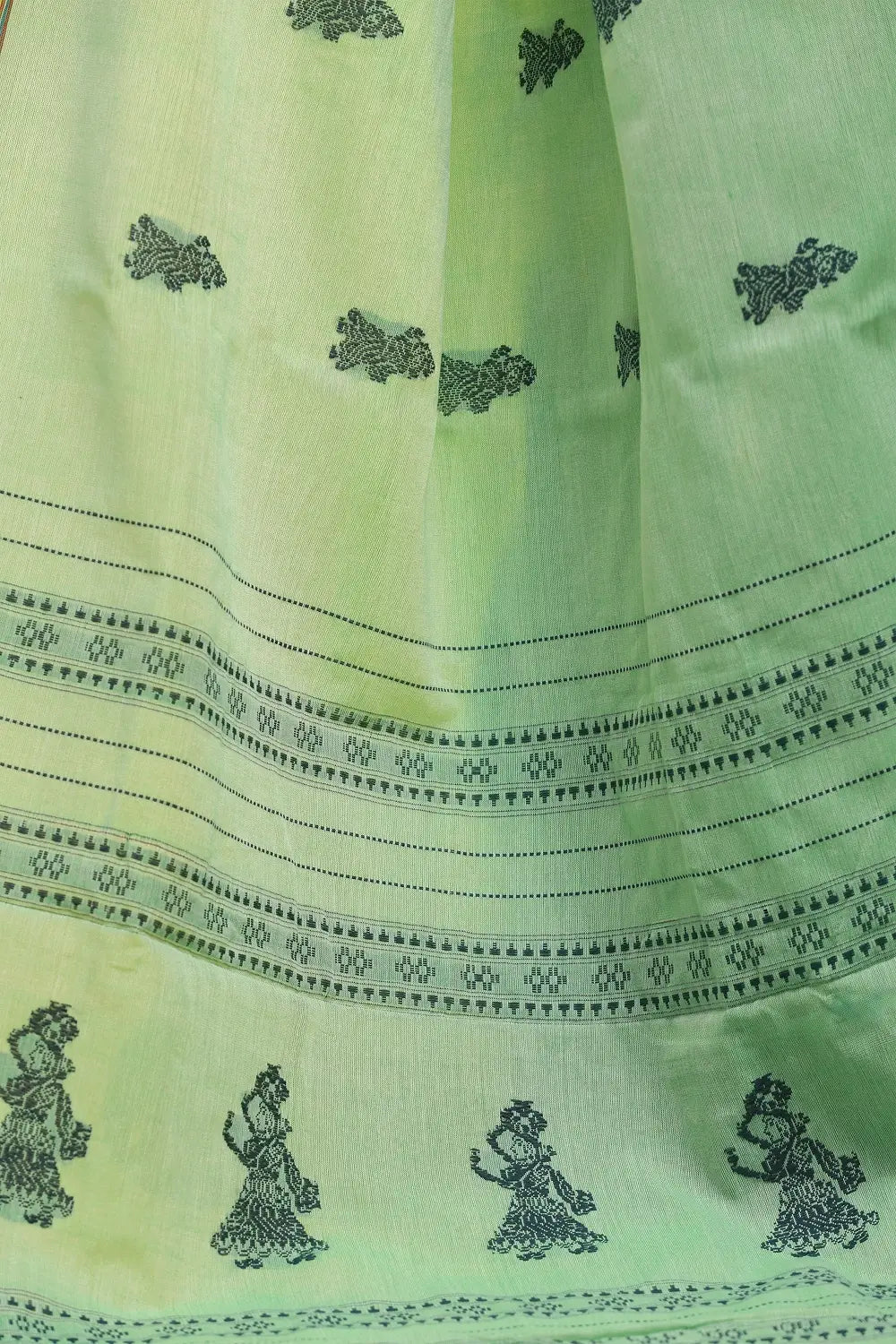 Mint Mojito – Mint Green Gollabhamma Cotton Saree
