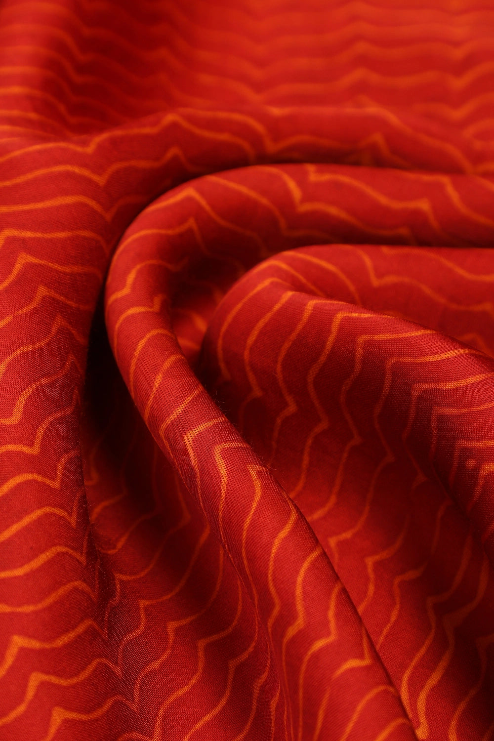 Red Harmony – Ajrakh Block Printed Modal Silk Saree