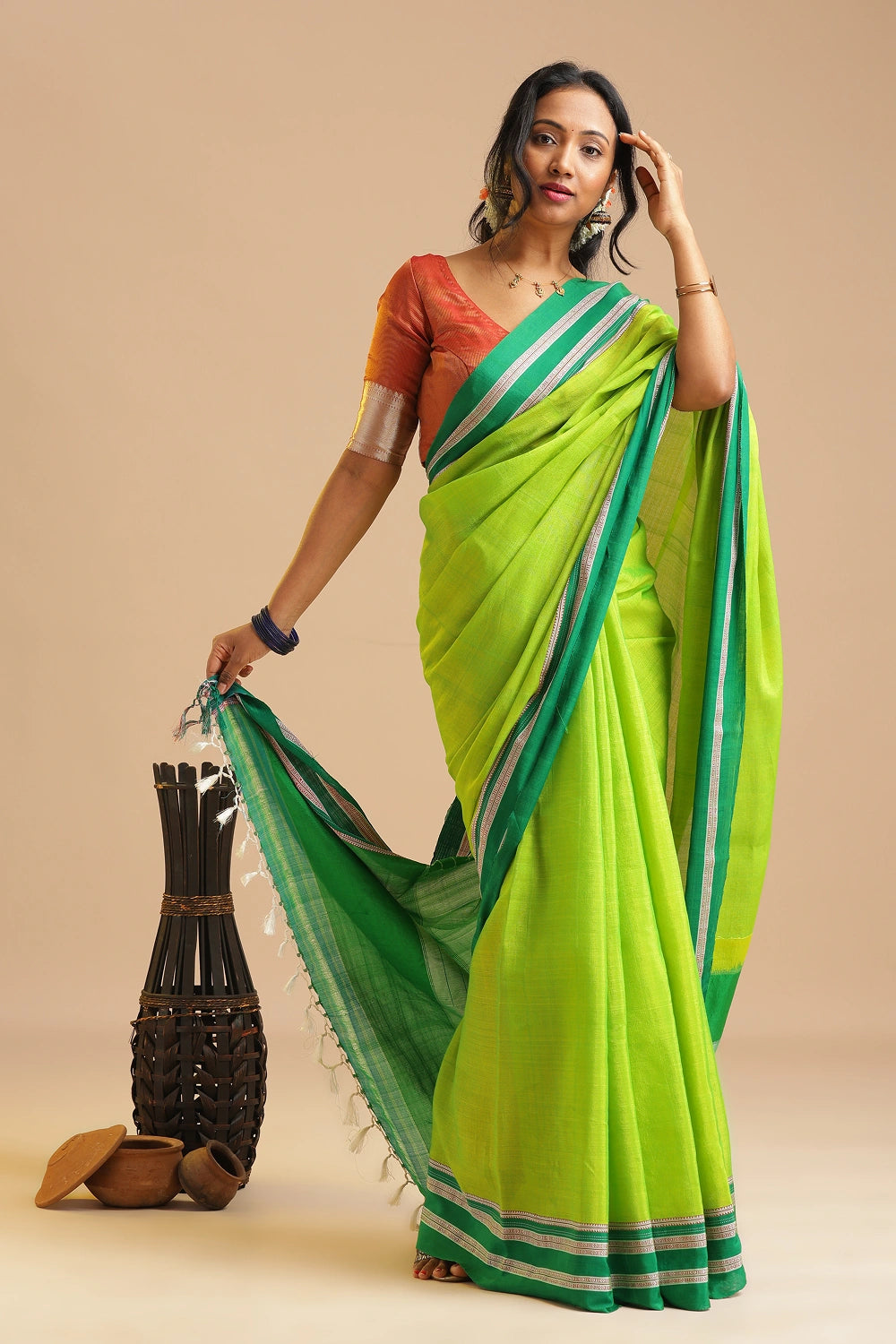 Lime Grove- Ilkal Saree