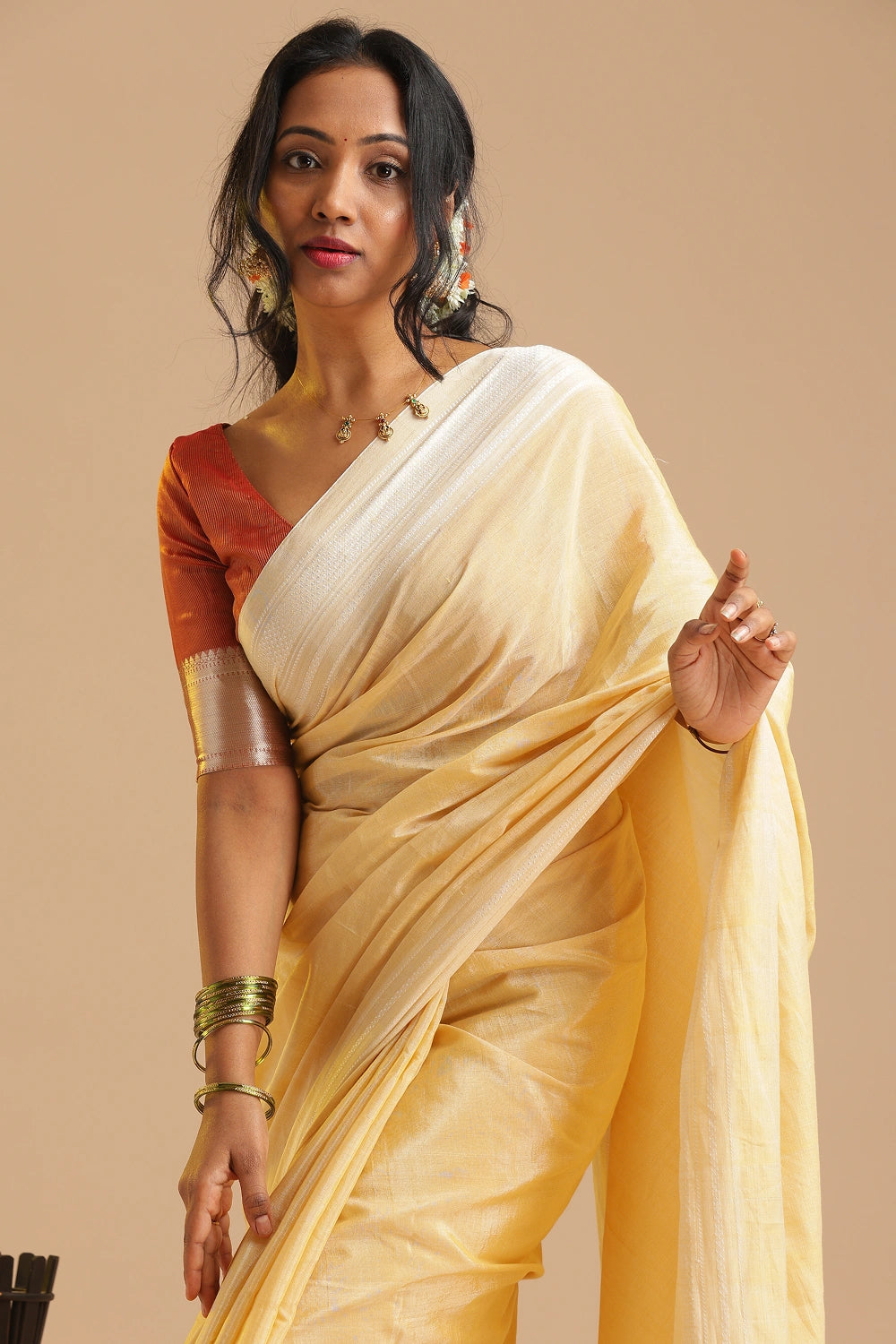 Golden Breeze- Ilkal Saree