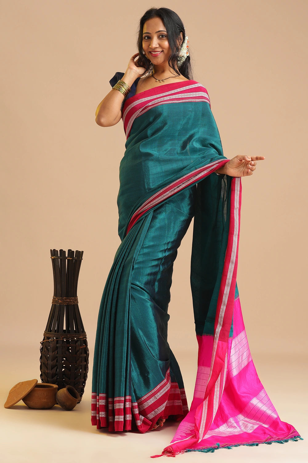 Emerald Musee- Ilkal Saree