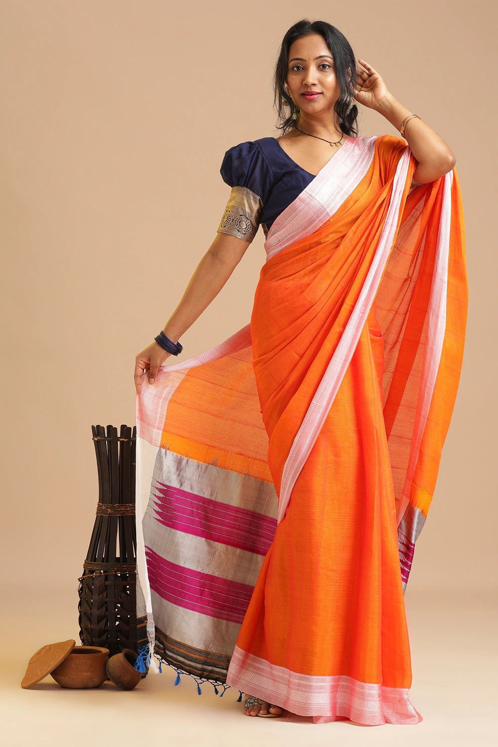 Sunset Serenade- Ilkal Saree
