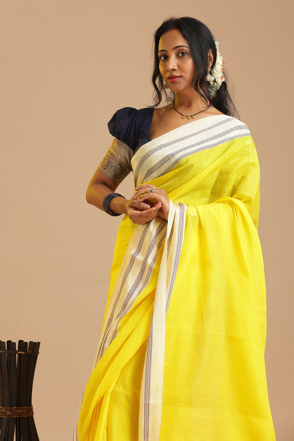 Sunlit Bloom- Ilkal Saree