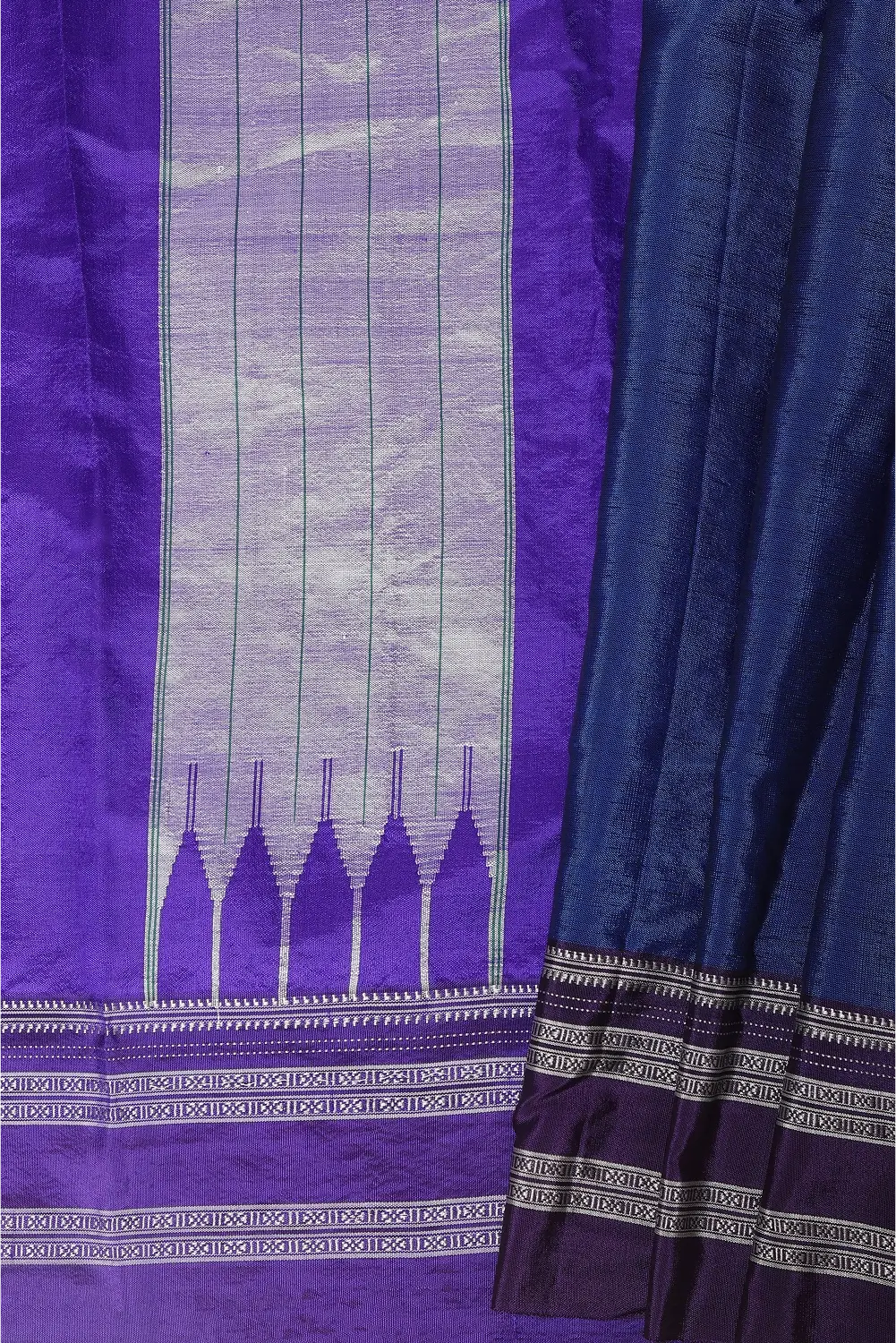 Royal Indigo Elegance- Ilkal Saree