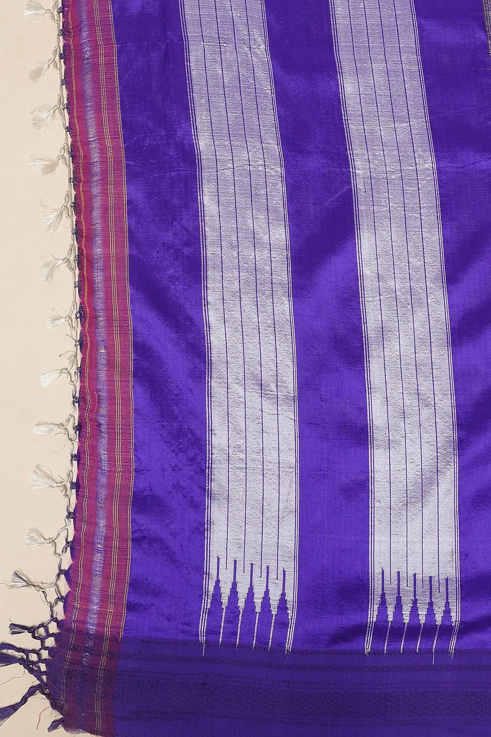 Silver Twilight Grace Ilkal Saree