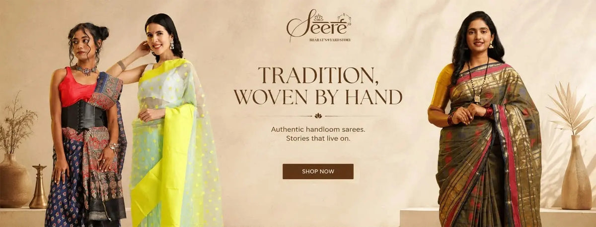 Buy Pure Handloom sarees online - GI tagged at Seere