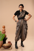 Mystic Mirage- Ajrakh Dola Saree