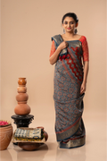 Wholesome Circles - Ajrakh Dola Saree