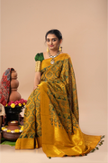 Sovereign Reign - Ajrakh Dola Saree