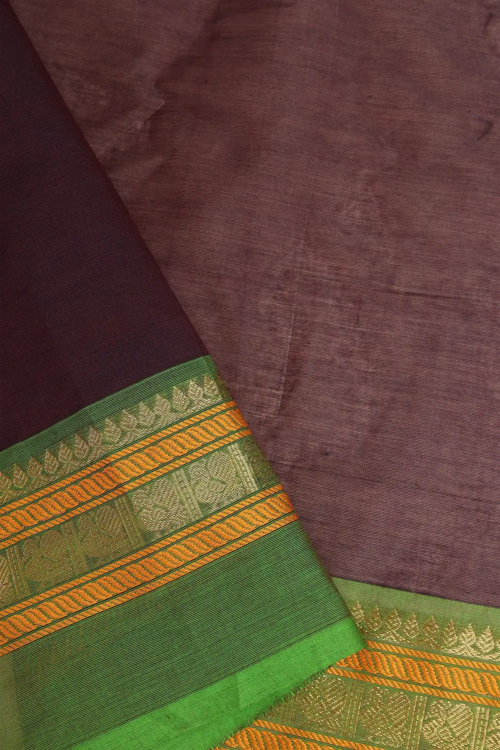 Close-up view of the breathable pure cotton texture in deep wine red-purple